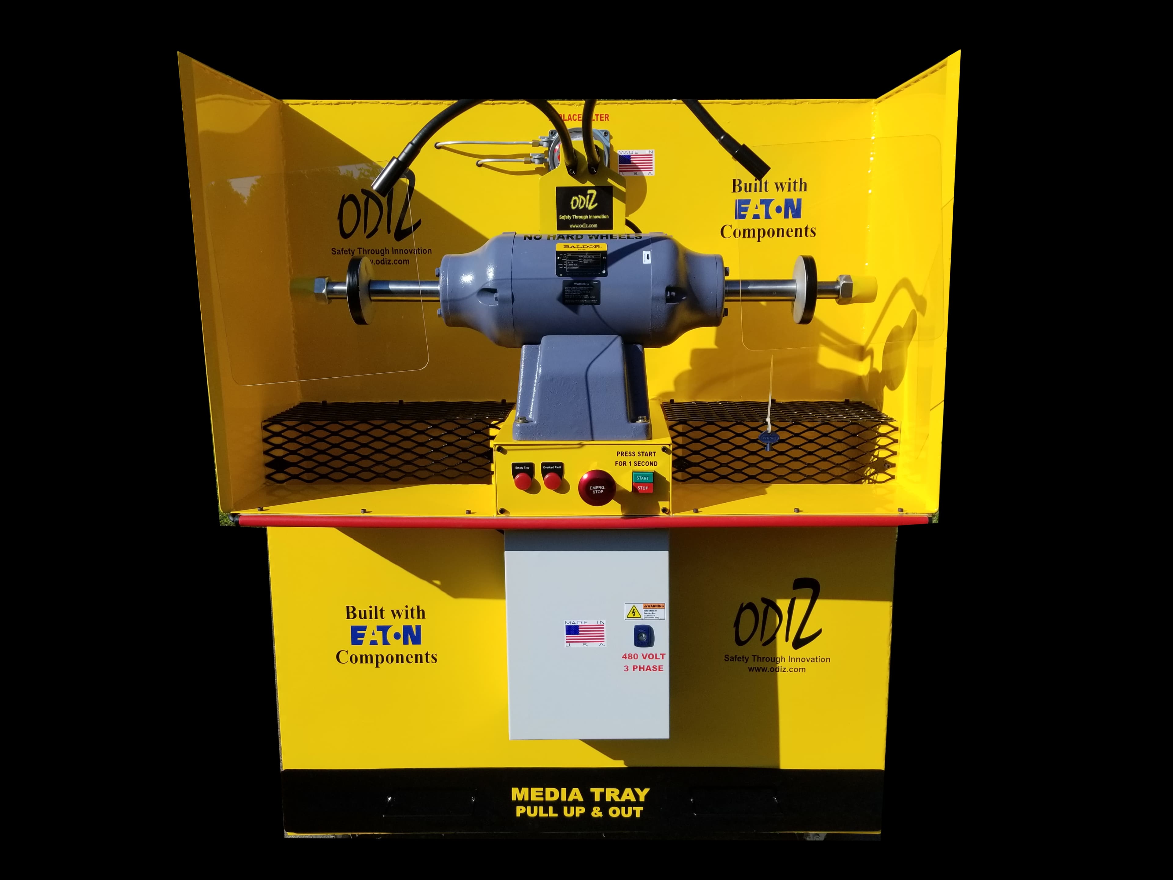 Custom baldor buffer downdraft with safeties