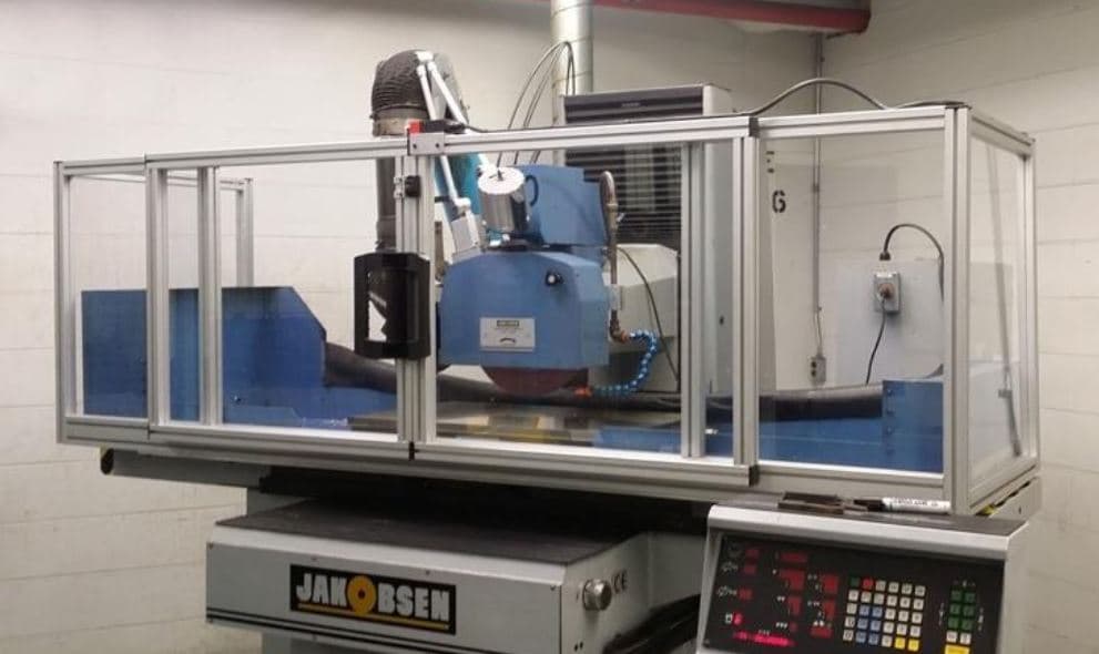 Custom Surface grinder guarding