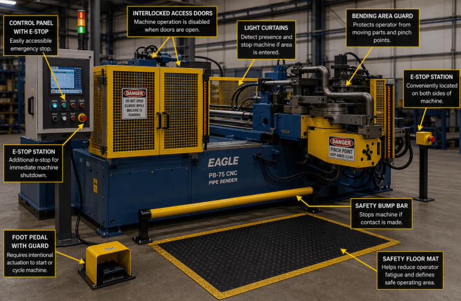 Pipe Bender Machine Guarding