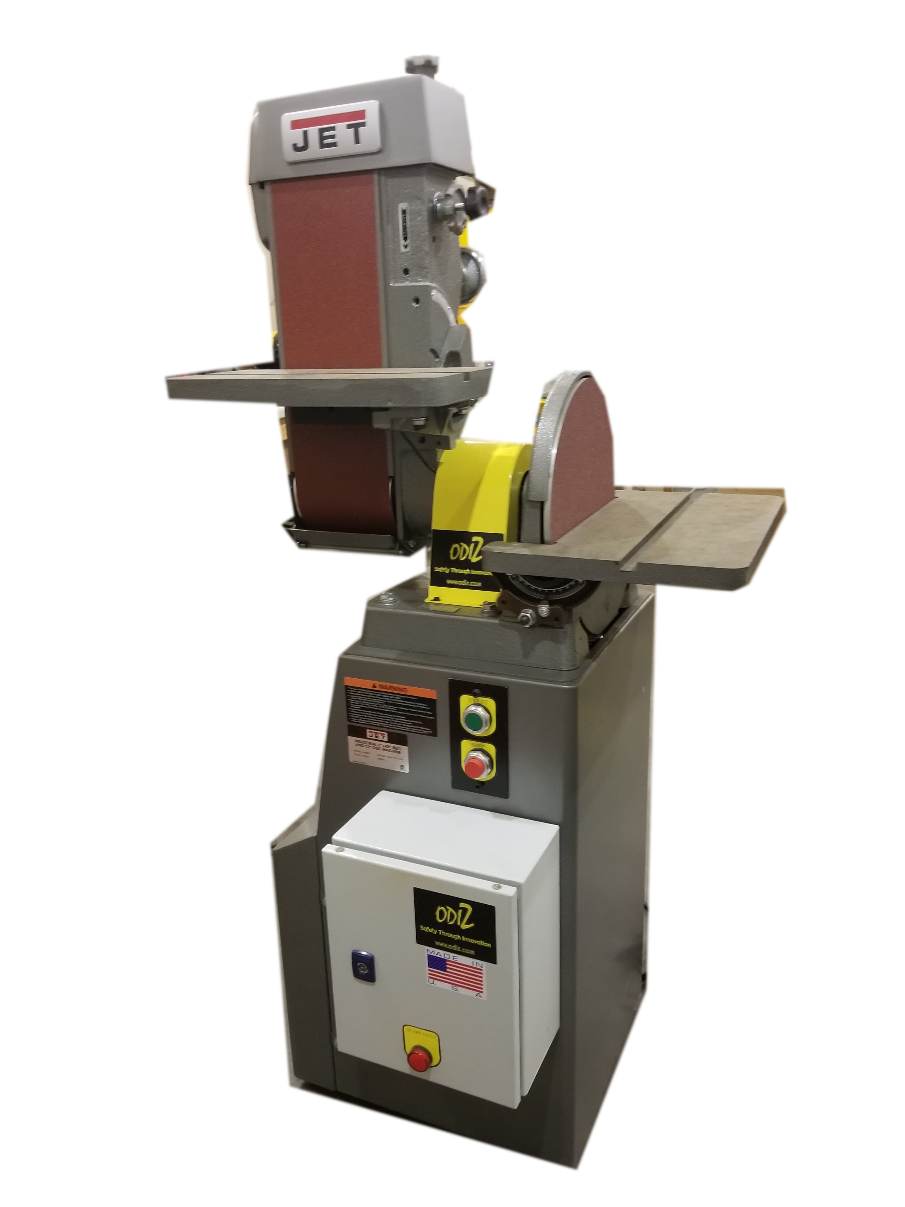 Belt disc grinder